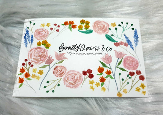 Calligraphy Postcard & Flipcard