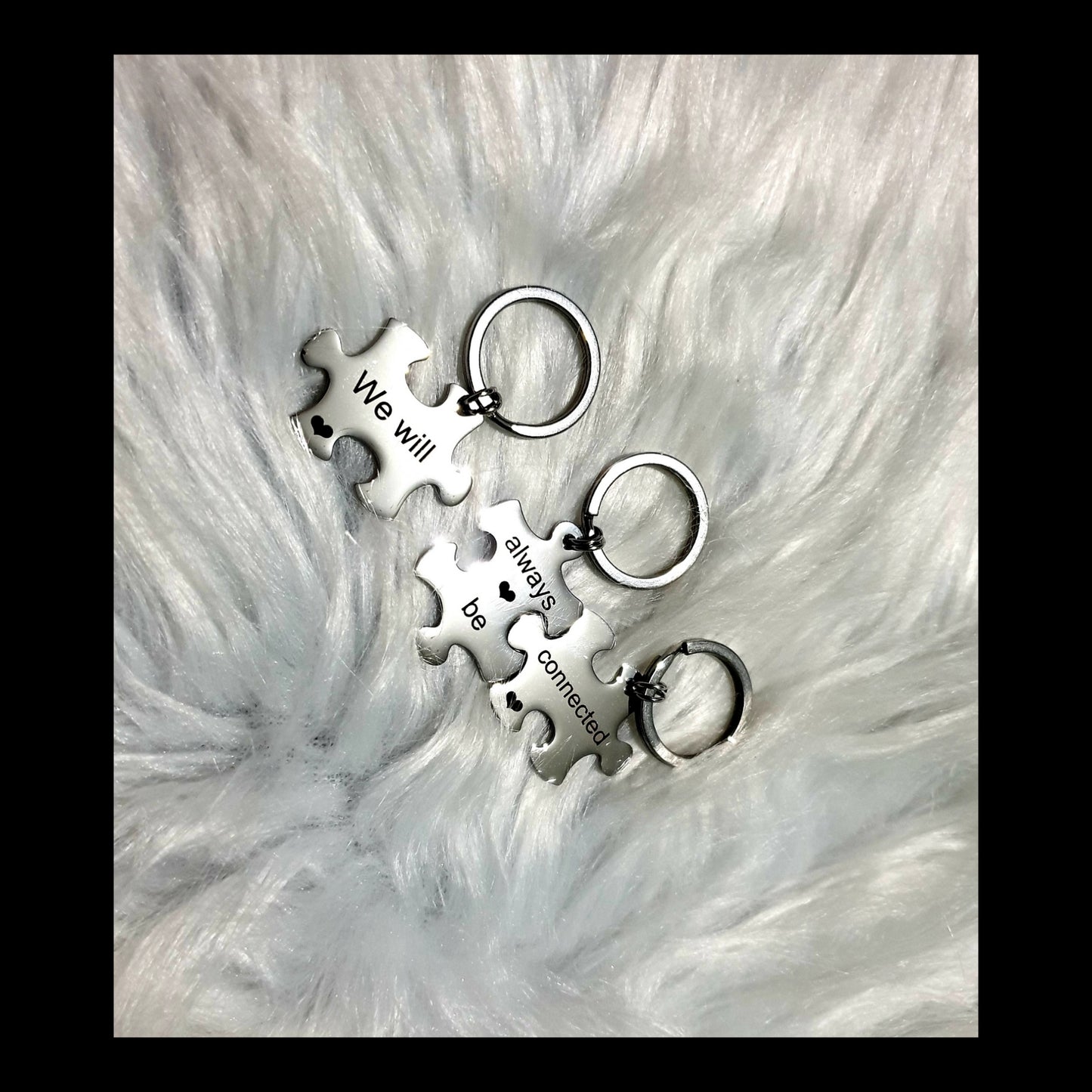 Stainless Steel Jigsaw Puzzle Locket