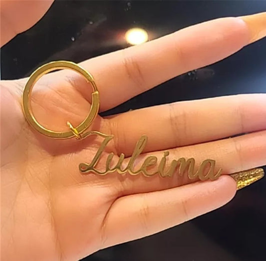 Stainless Steel Carved Name Locket