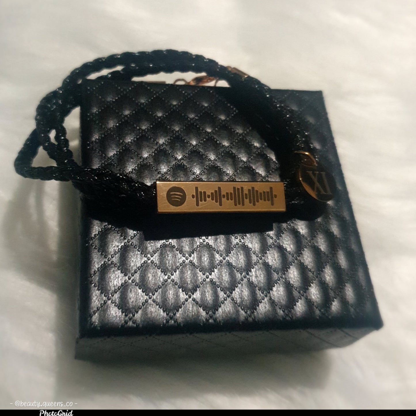 Rope Bracelet with Stainless Steel Tag
