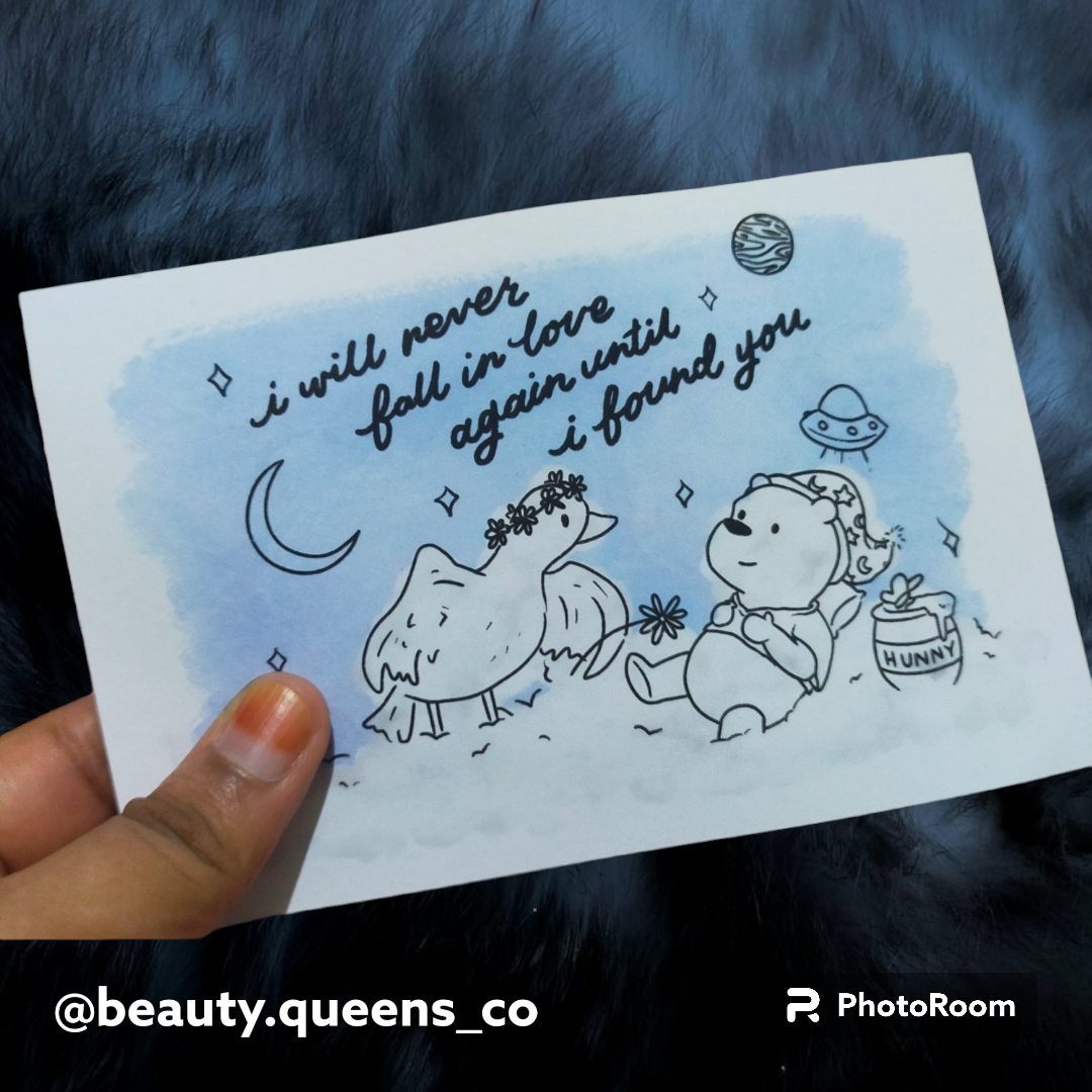 Calligraphy Postcard and Flipcard