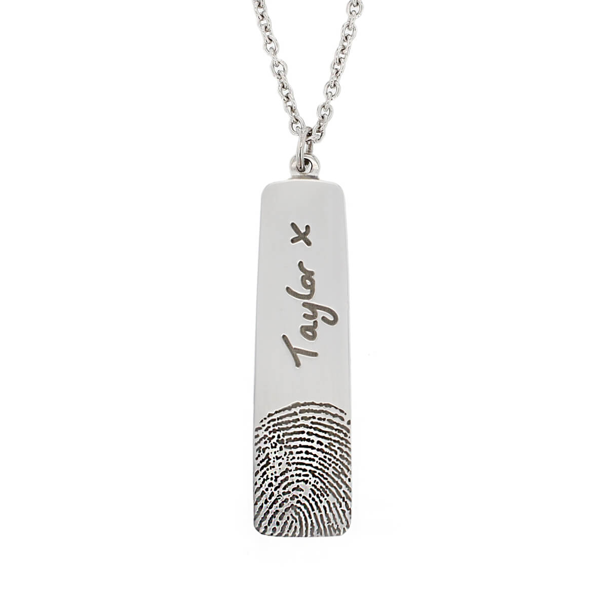Stainless Steel Long Tag Locket