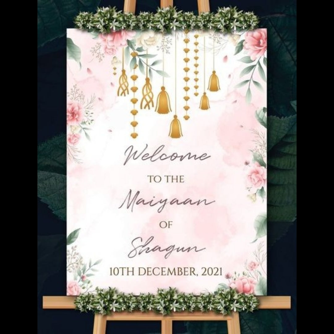 Foam Board Wedding Advert Signage