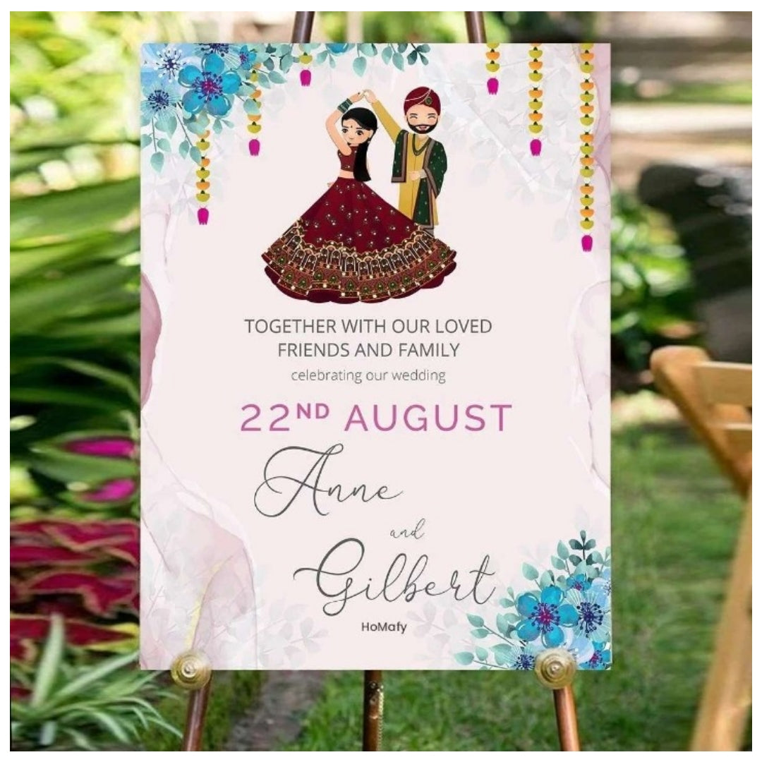 Foam Board Wedding Advert Signage