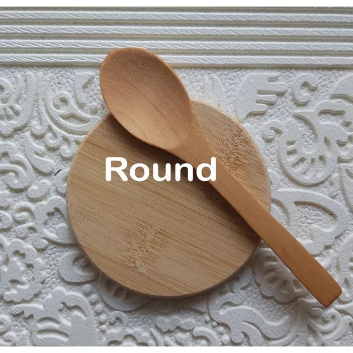 Wooden Coaster and Spoon