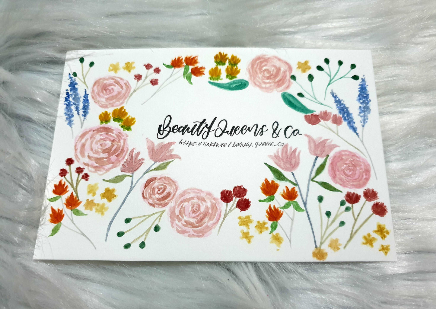Calligraphy Postcard & Flipcard