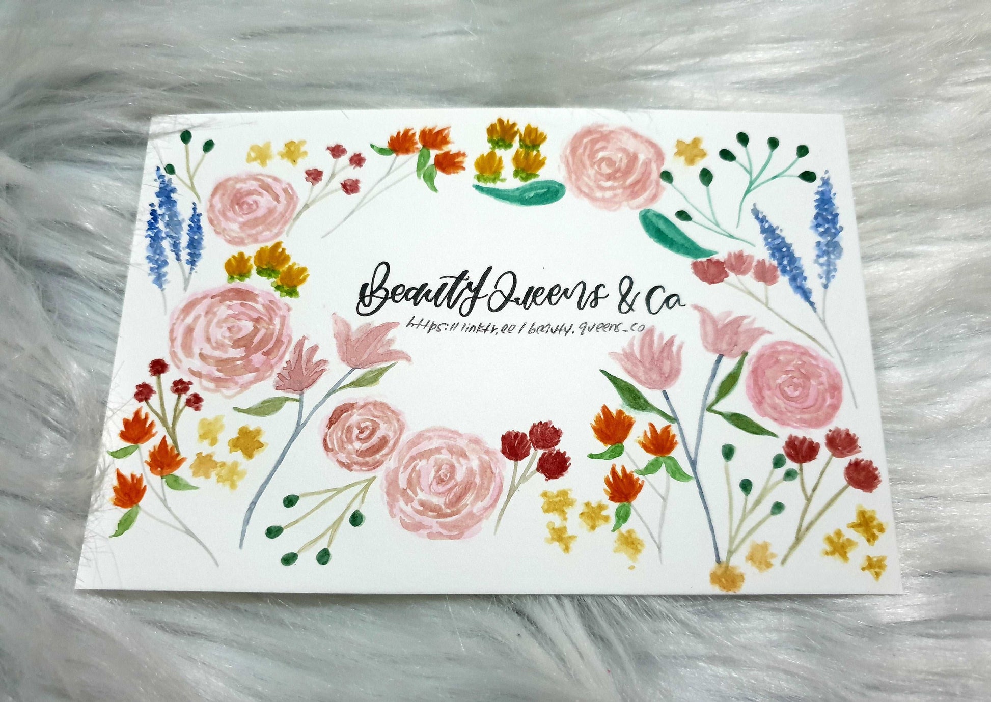 Calligraphy Postcard & Flipcard