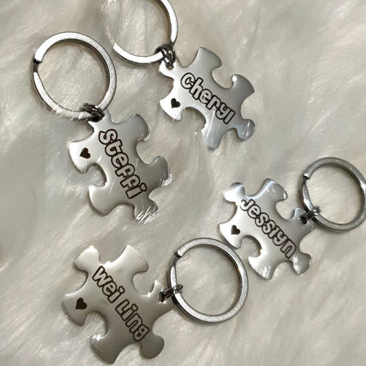 Stainless Steel Jigsaw Puzzle Locket