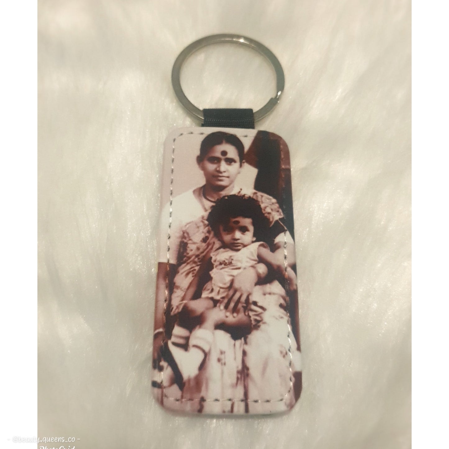 PU Luggage Tag Keyring