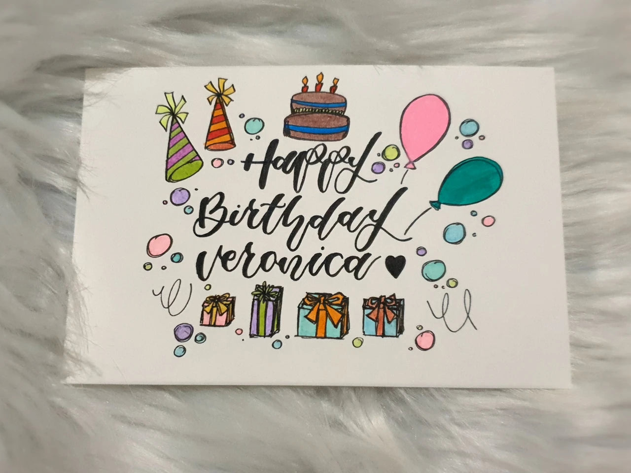 Calligraphy Postcard and Flipcard